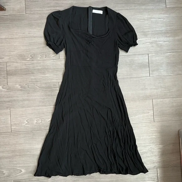 Petal & Pup Franklin Dress Sweetheart Neck Black Mini Dress Size 10 - Picture 4 of 8
